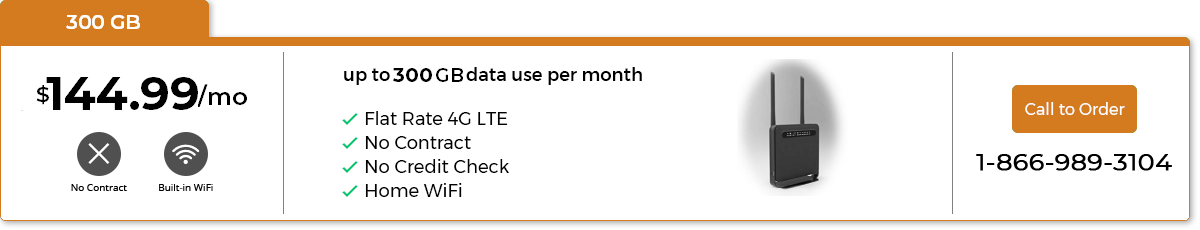 300 GB Plan, $144.99 per month